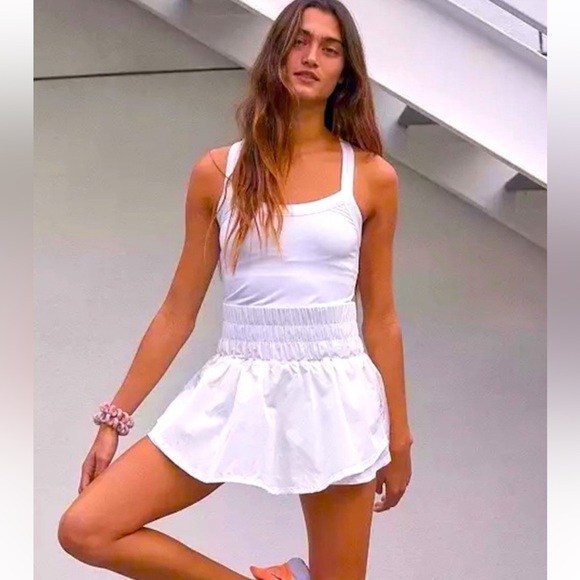 NWT  Free People Movement The Way Home Skortsie in White - Picture 3 of 4